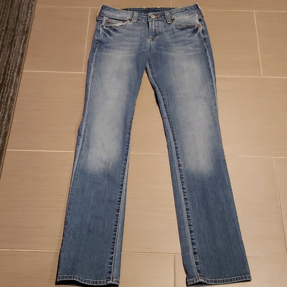 Lucky Brand Denim - Lucky Brand Low Rise Light Wash Bootcut Jeans Whiskered Sz 26